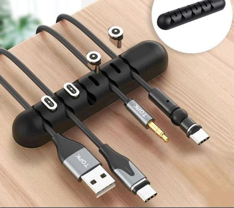 نظمدهنده سیم رومیزی سیلیکونی – مرتبسازی کابلها روی میز با طراحی کاربردی