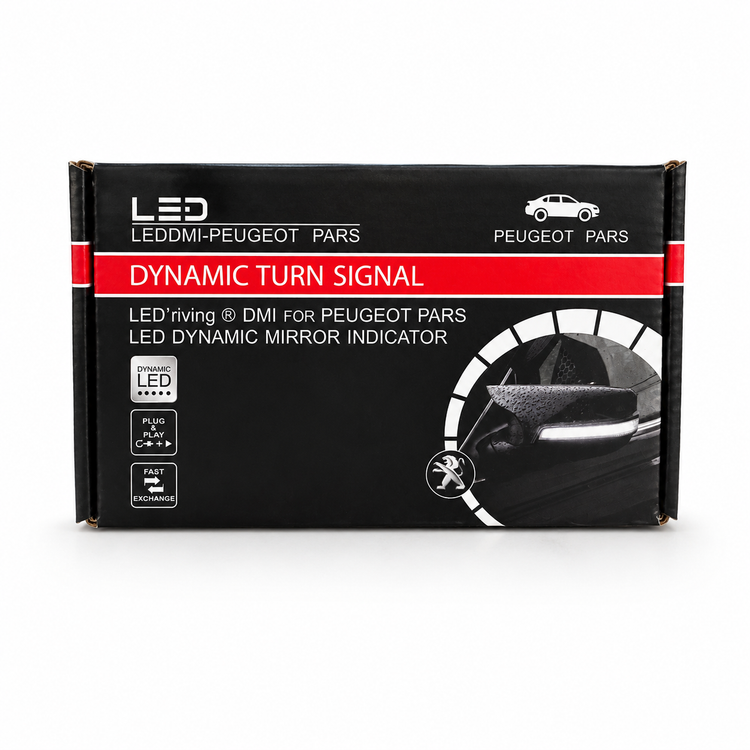 راهنمای آینه بغل رانینگ داینامیک پژو پارس LED پرنور بسته ۲ عددی